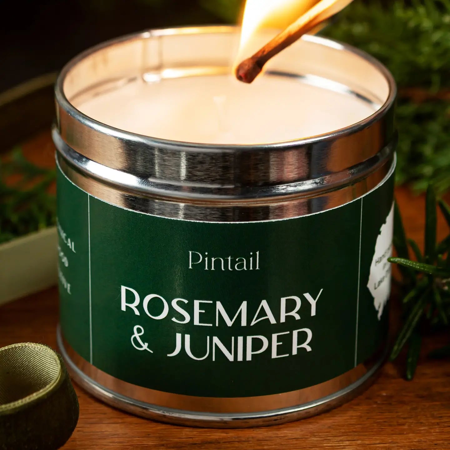 Rosemary & Juniper Tin Christmas Candle - THE BRISTOL ARTISAN