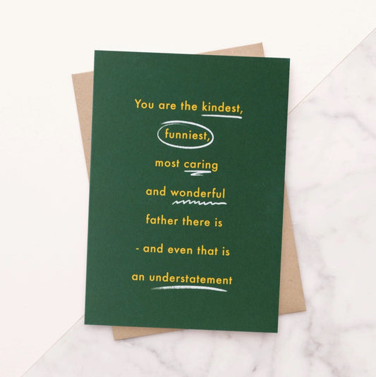 The Kindest Father - Greeting Card - THE BRISTOL ARTISAN