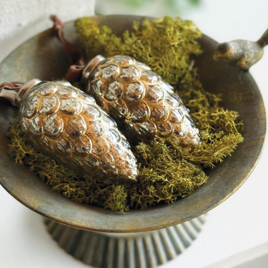 Glass Fir Cone Christmas decoration - THE BRISTOL ARTISAN