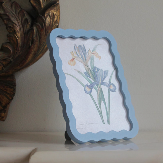 A5 Wavy photo frame, Ice Blue