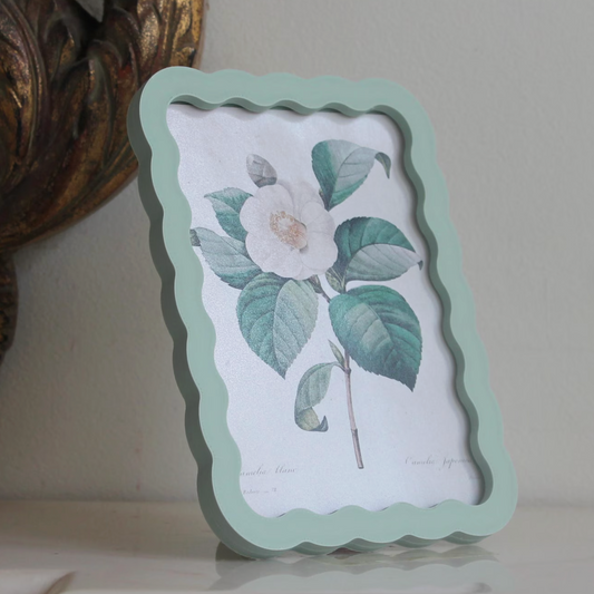 A5 Wavy photo frame, Sage Green