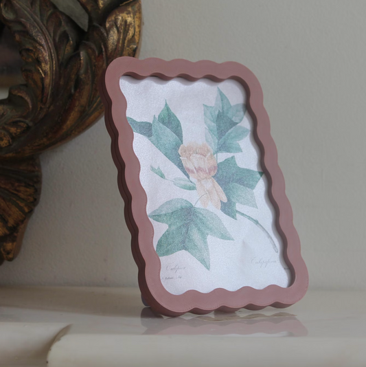 A5 Wavy photo frame, Terracota