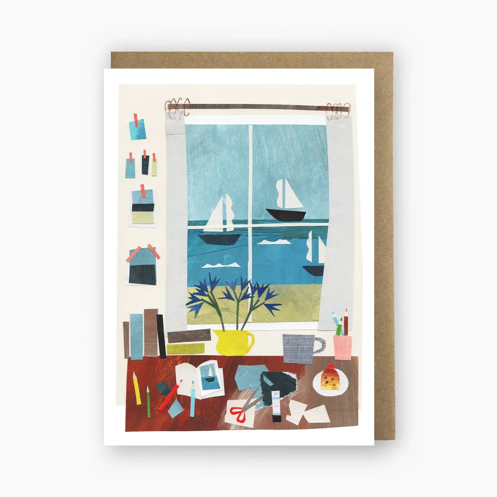 Seaside Studio Collage Card - THE BRISTOL ARTISAN