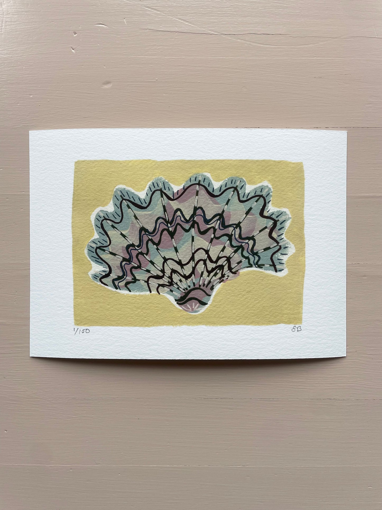 Shell No.56 limited edition print by Sian Beck - THE BRISTOL ARTISAN