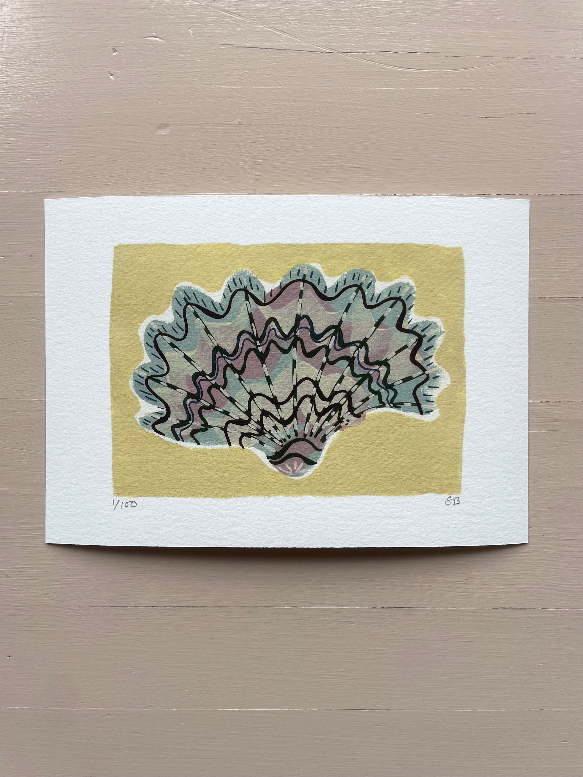 Shell No.56 limited edition print by Sian Beck - THE BRISTOL ARTISAN