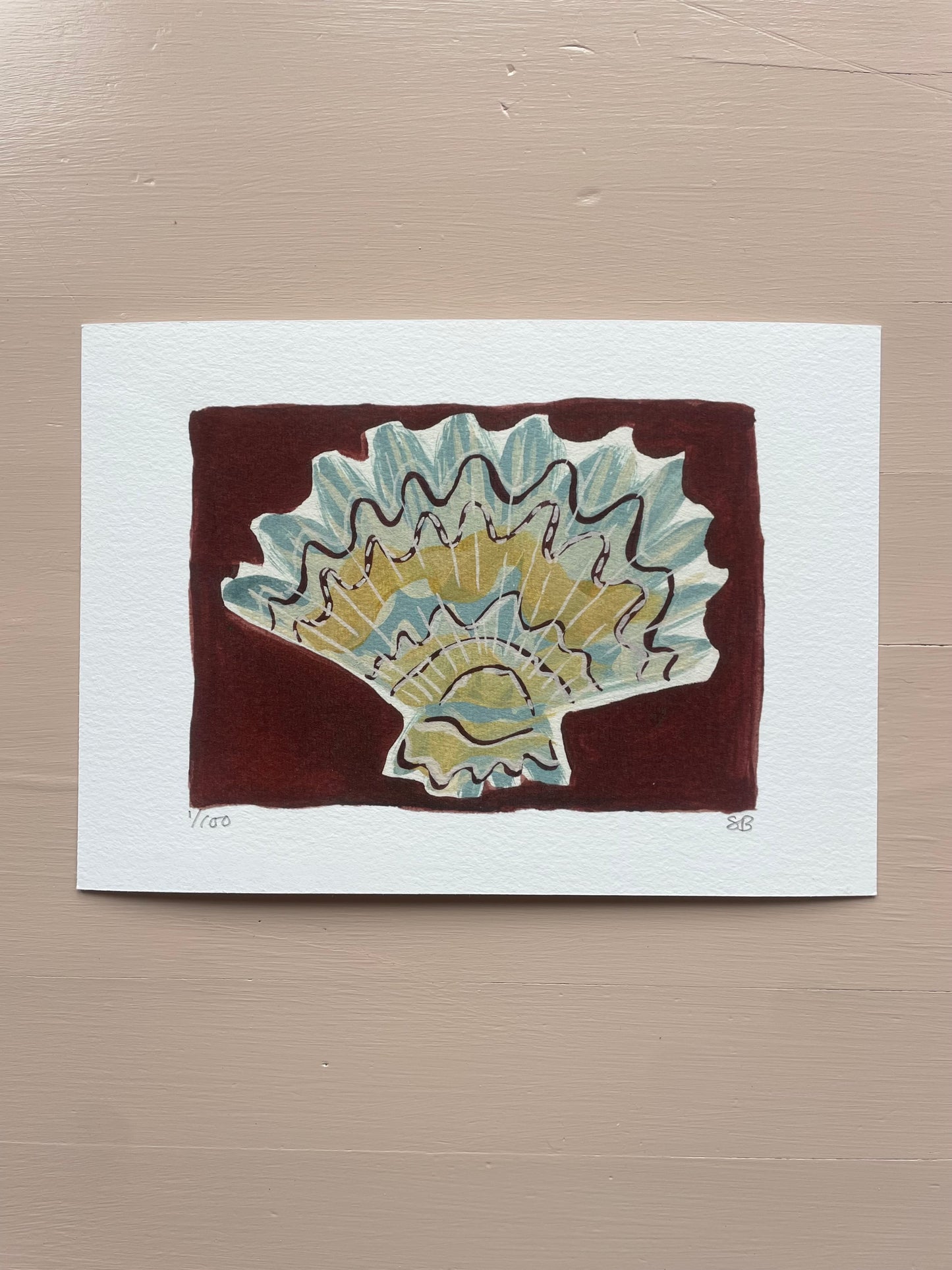 Shell No.63 limited edition print by Sian Beck
