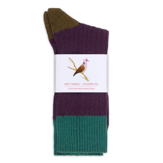 Silverstick Turtle Dove Merino Socks, UK 8-10 - THE BRISTOL ARTISAN