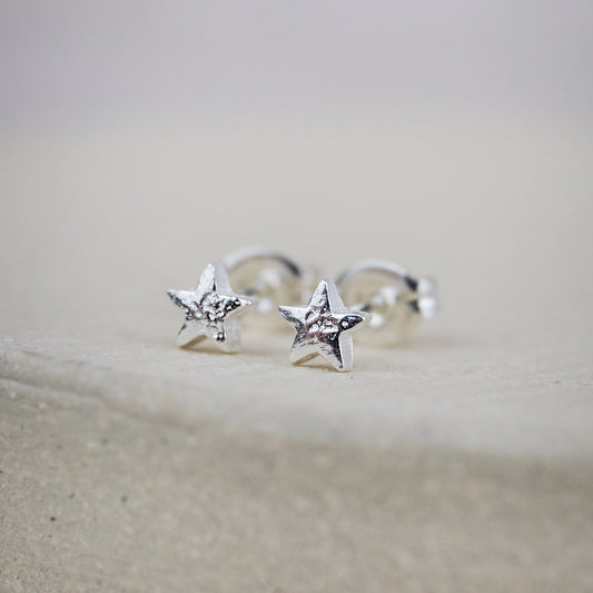 Sterling Silver Mini Studs Stars - THE BRISTOL ARTISAN