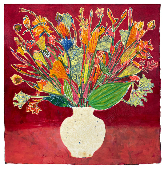 Summer Vase Fennel oil painting by Sophie Rees - THE BRISTOL ARTISAN