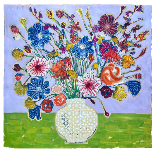 Summer Vase Gingko oil painting by Sophie Rees - THE BRISTOL ARTISAN