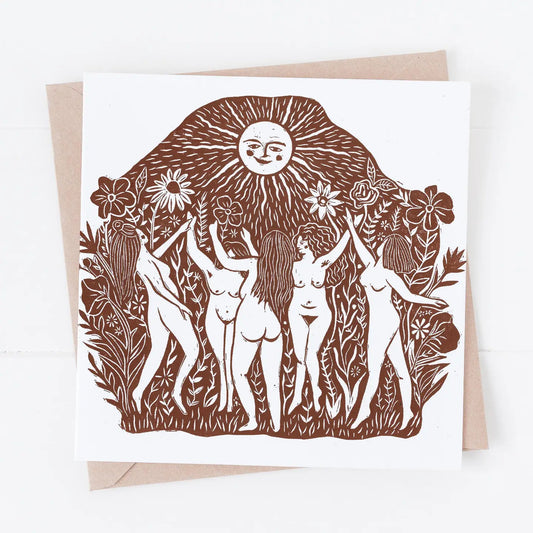 Sundance Card, Pagan, Autumnal, Solstice, Sun, Warm - THE BRISTOL ARTISAN