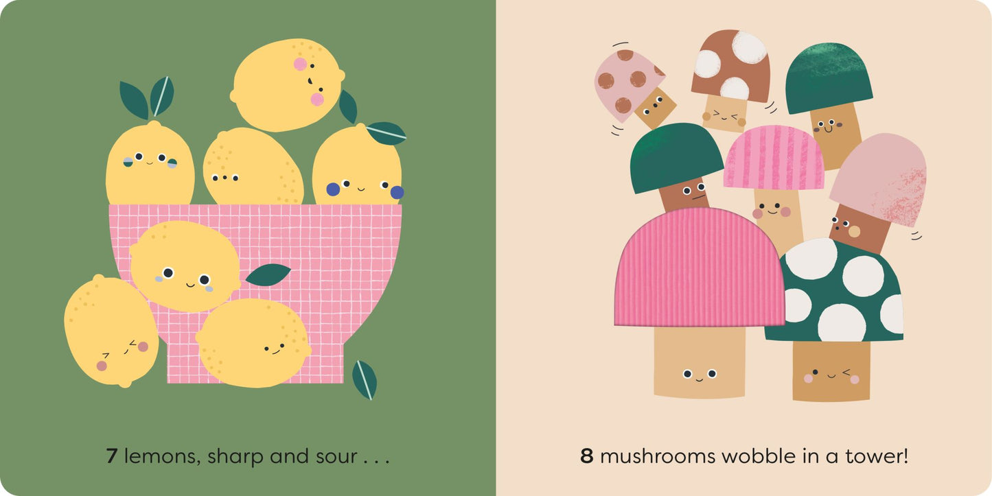 Touch and Feel first numbers book: Fruit and Veg - THE BRISTOL ARTISAN