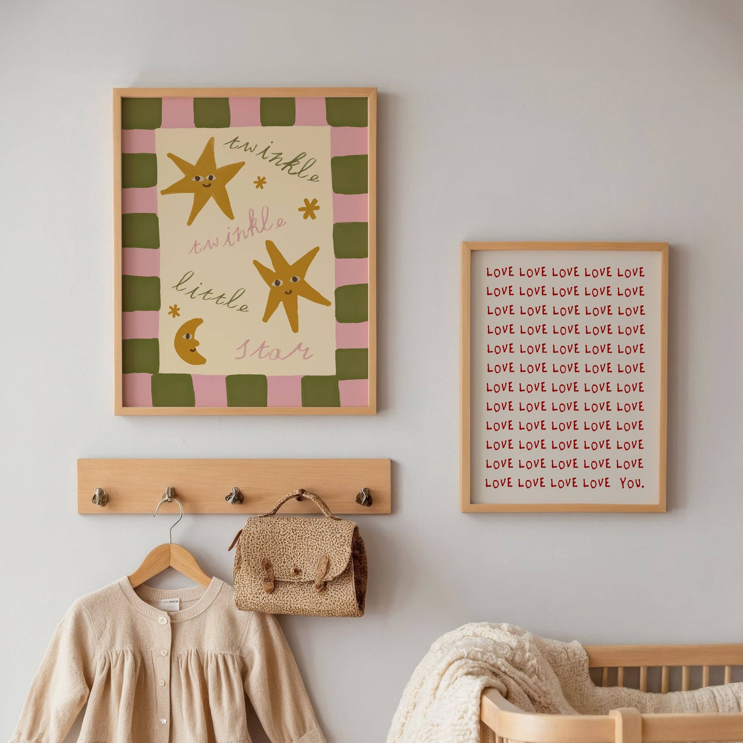 Twinkle Little Star Checkered Print - A3 - THE BRISTOL ARTISAN