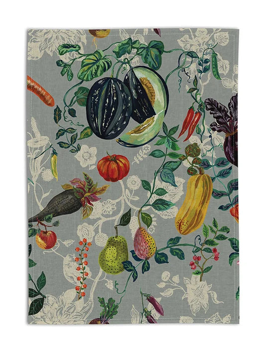 Vegetables Linen Tea Towel - THE BRISTOL ARTISAN