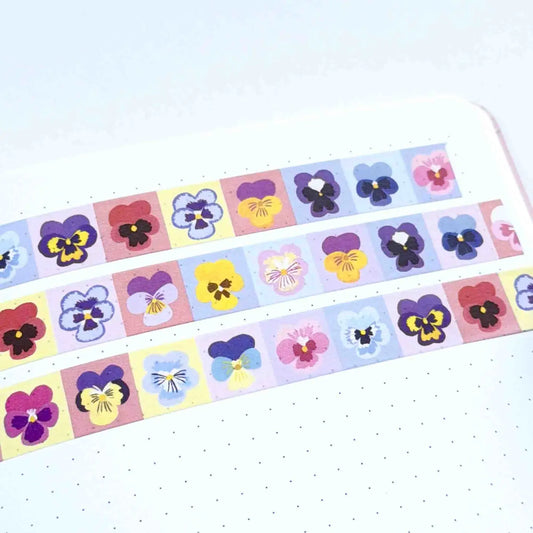 Washi Tape - Pansies - THE BRISTOL ARTISAN