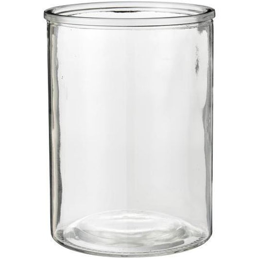 Wide Glass Vase - Clear - THE BRISTOL ARTISAN