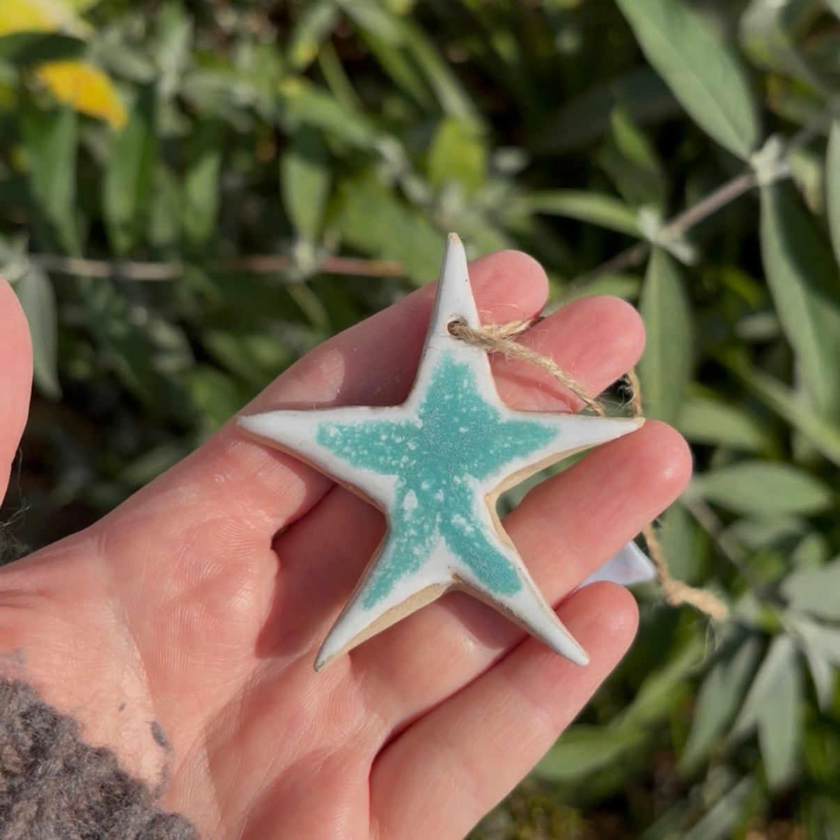 Wonky Star Ceramic Decoration - THE BRISTOL ARTISAN