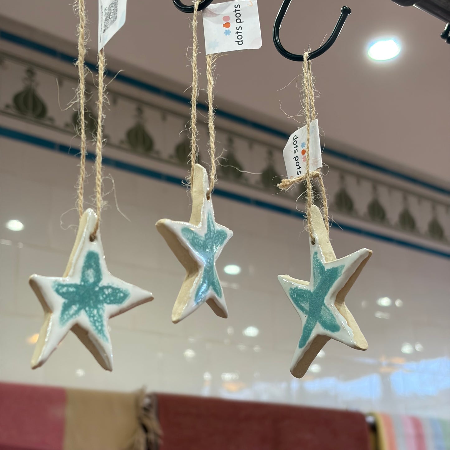 Wonky Star Ceramic Decoration - THE BRISTOL ARTISAN