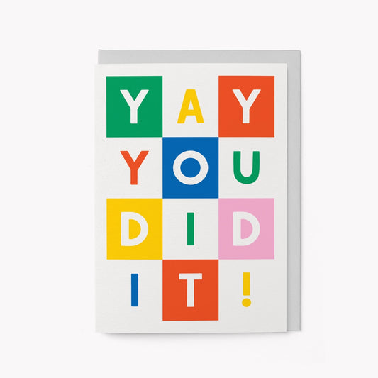 Yay You Did It! Congratulations Card - THE BRISTOL ARTISAN