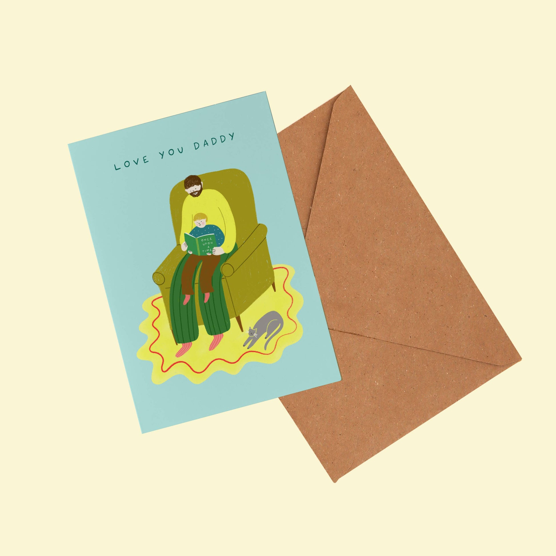 Cosy Reading Father's Day Card - THE BRISTOL ARTISAN