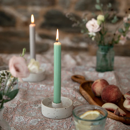 Dinner candle -  Atlantic Green - THE BRISTOL ARTISAN