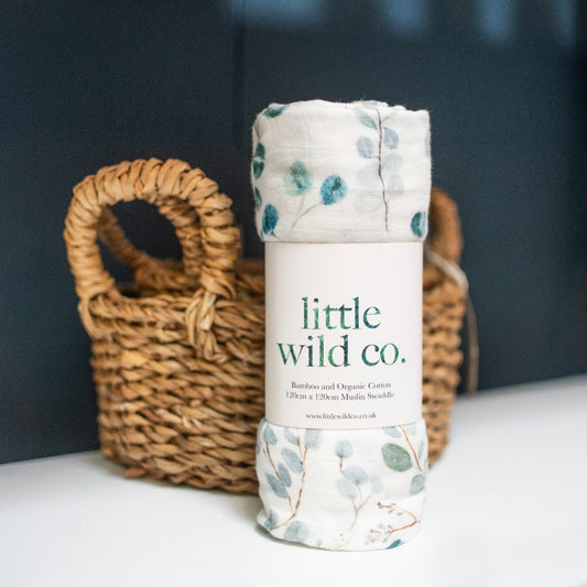 Eucalyptus Muslin Baby Swaddle - THE BRISTOL ARTISAN