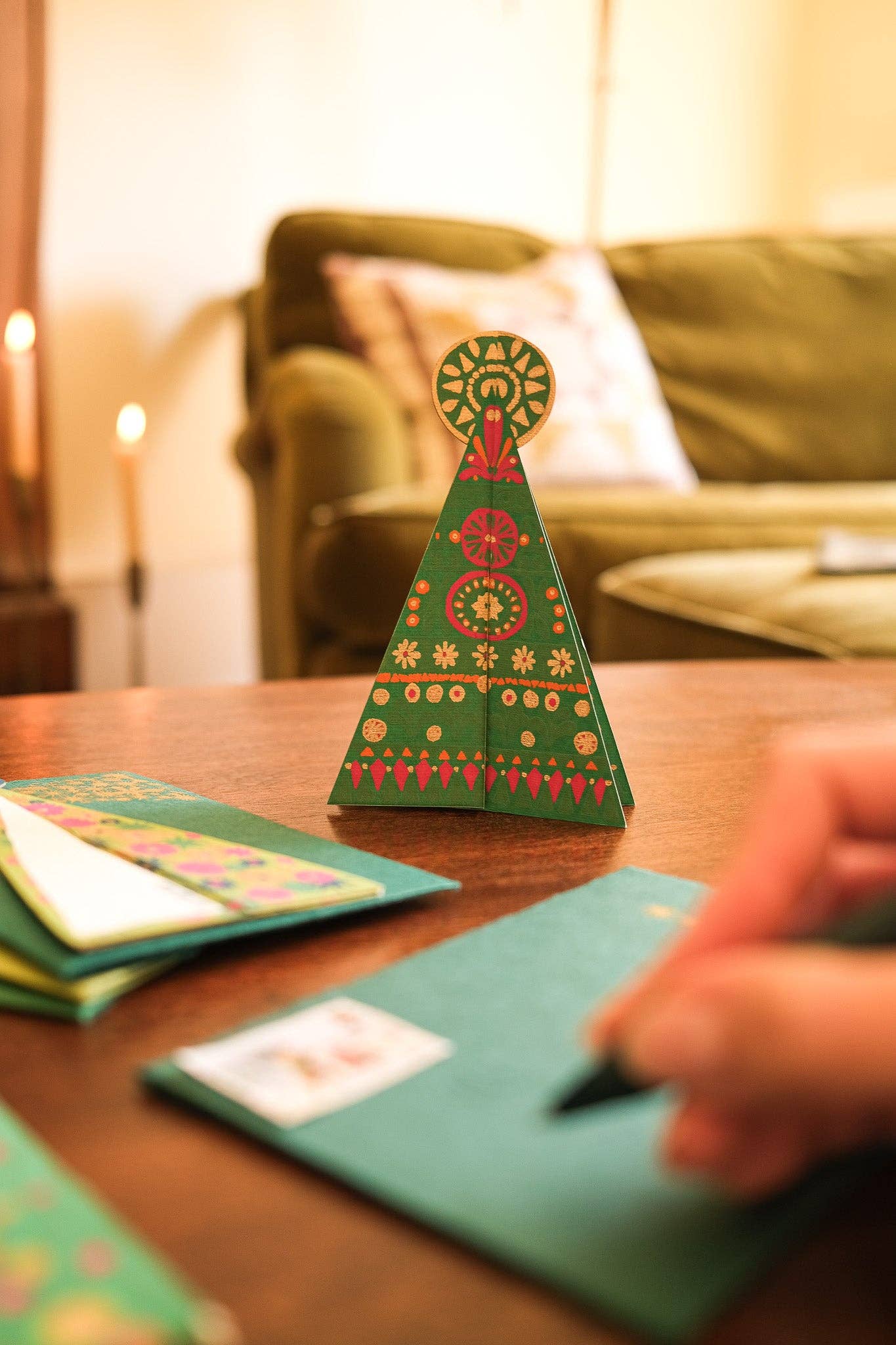 Patterned Tree Christmas Card