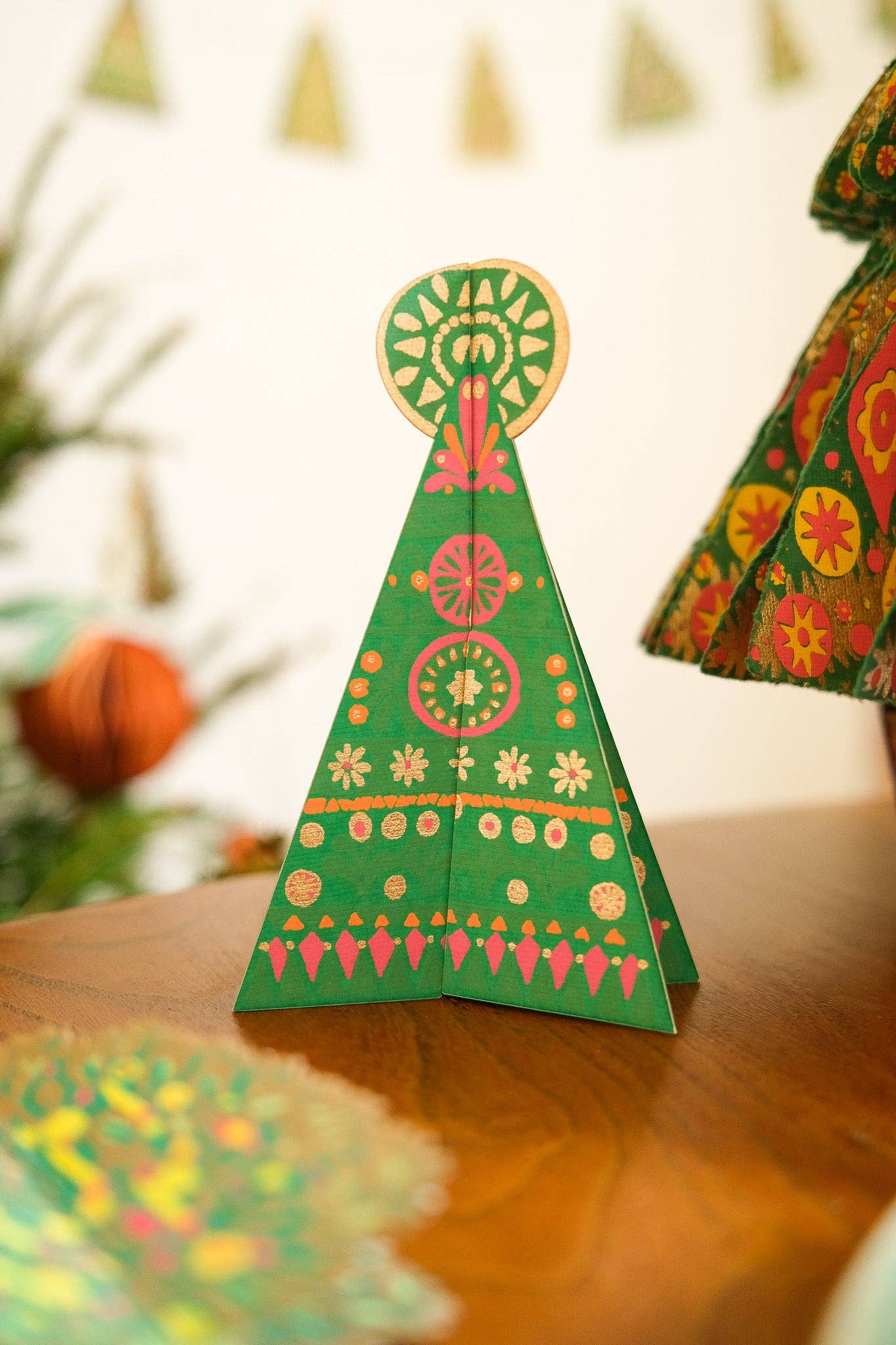 Patterned Tree Christmas Card