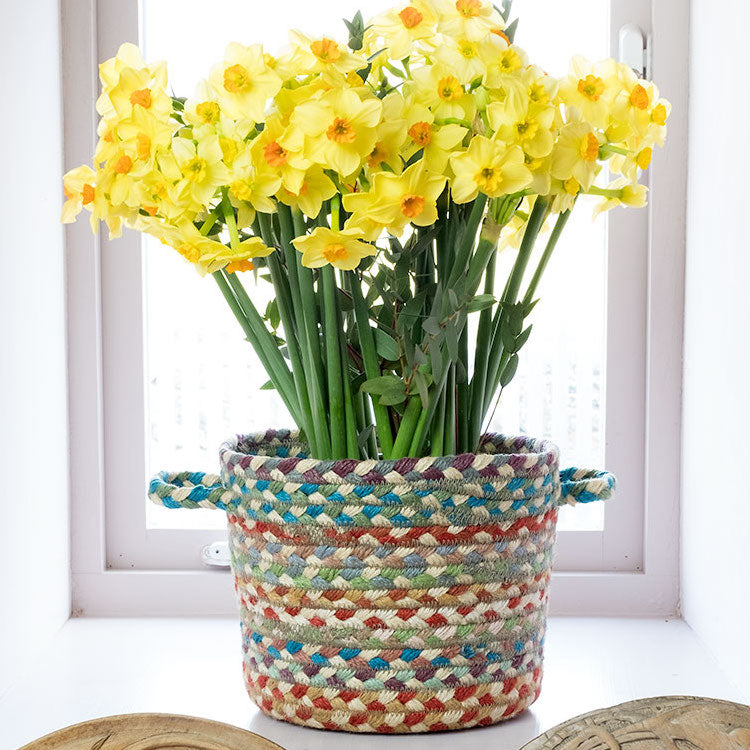 Carnival jute basket - THE BRISTOL ARTISAN