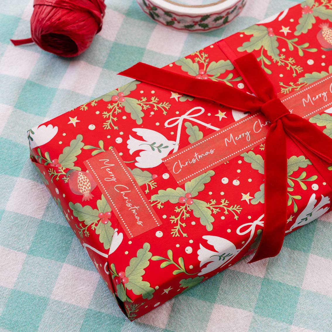 Red Velvet Christmas Bows - 8 Pack