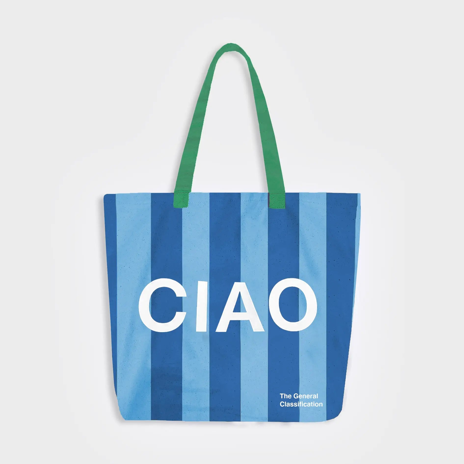 Ciao Stripe Tote Bag Blue & Navy - THE BRISTOL ARTISAN