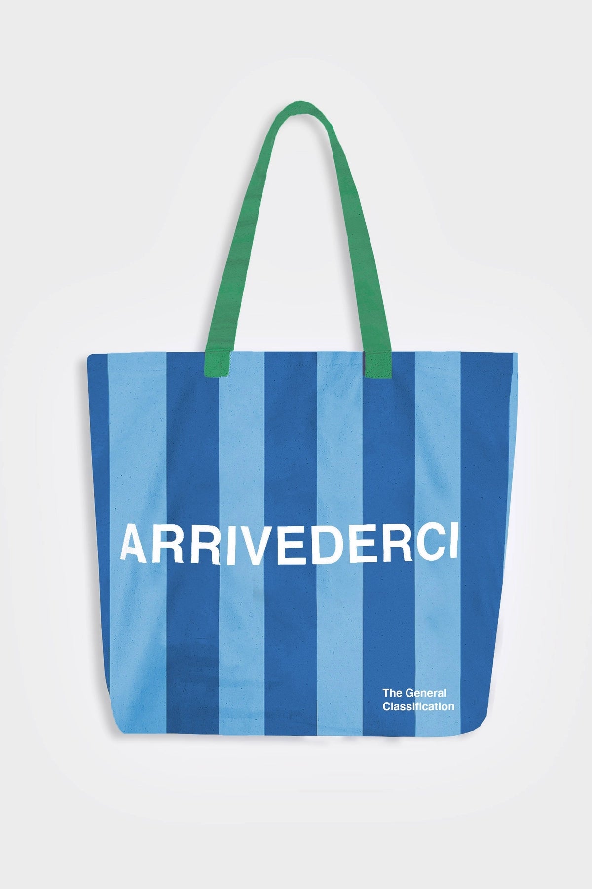 Ciao Stripe Tote Bag Blue & Navy - THE BRISTOL ARTISAN
