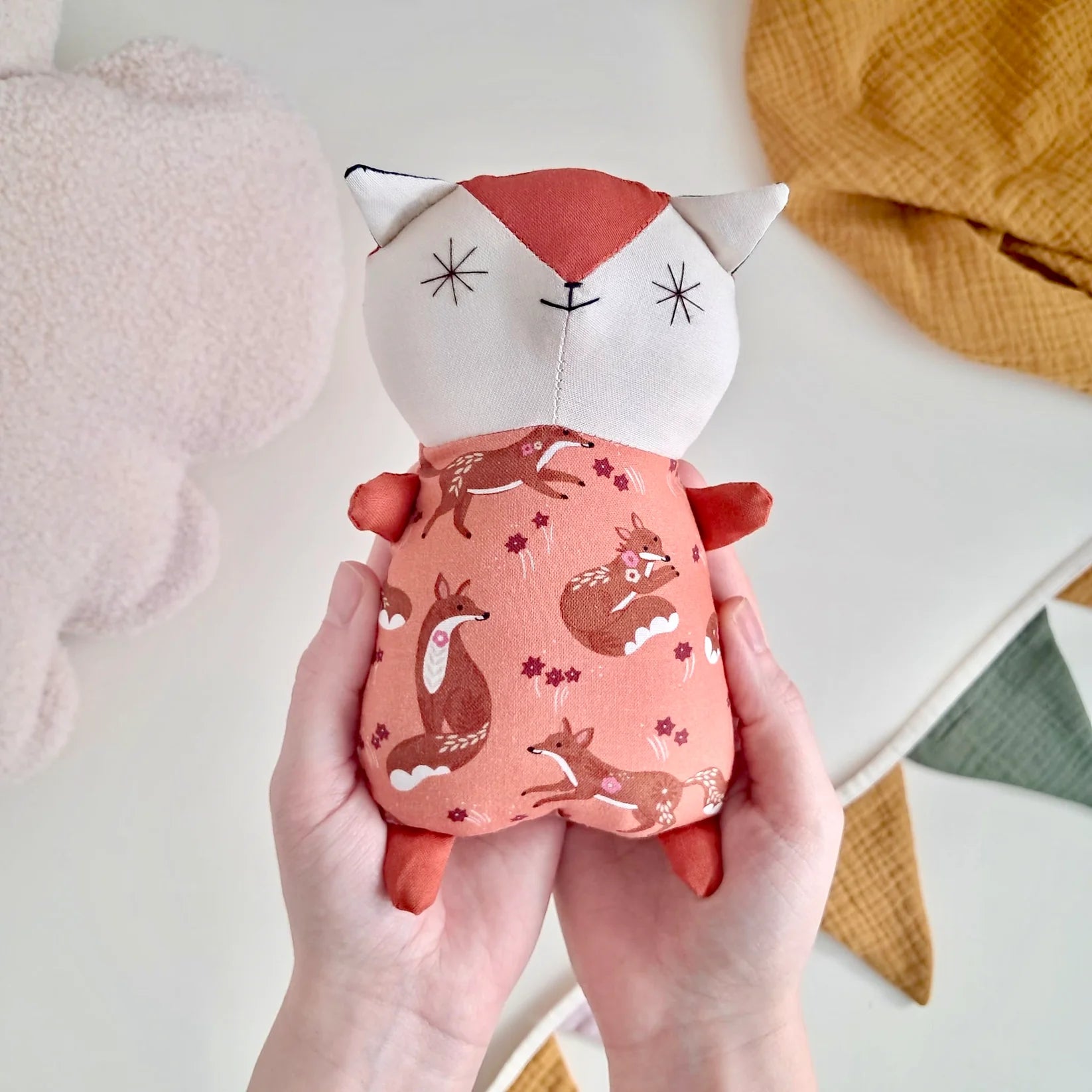 'Vixey' Fox Rattle Toy - THE BRISTOL ARTISAN