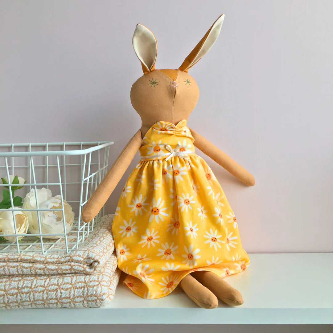 Daisy - Handmade rabbit doll - The Bristol Artisan Handmade Sustainable Gifts and Homewares.