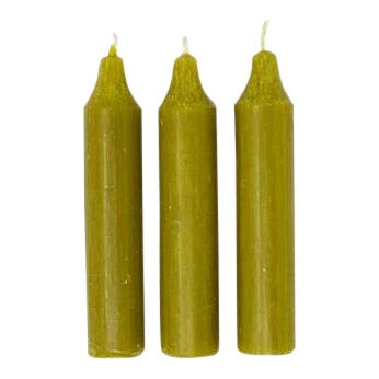 Bundle of five candles - olive green - The Bristol Artisan Handmade Sustainable Gifts and Homewares.