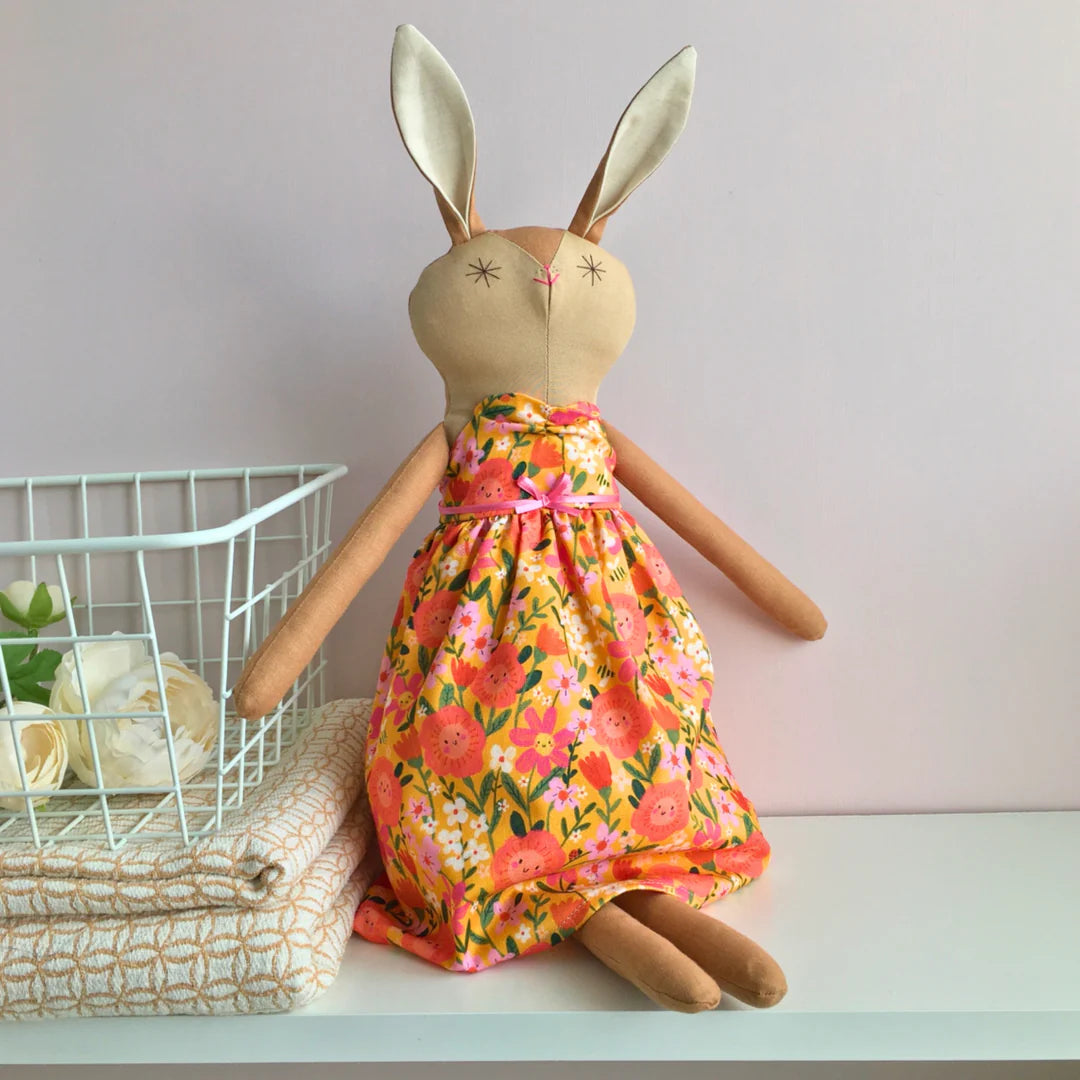 Bea - Handmade rabbit doll - THE BRISTOL ARTISAN