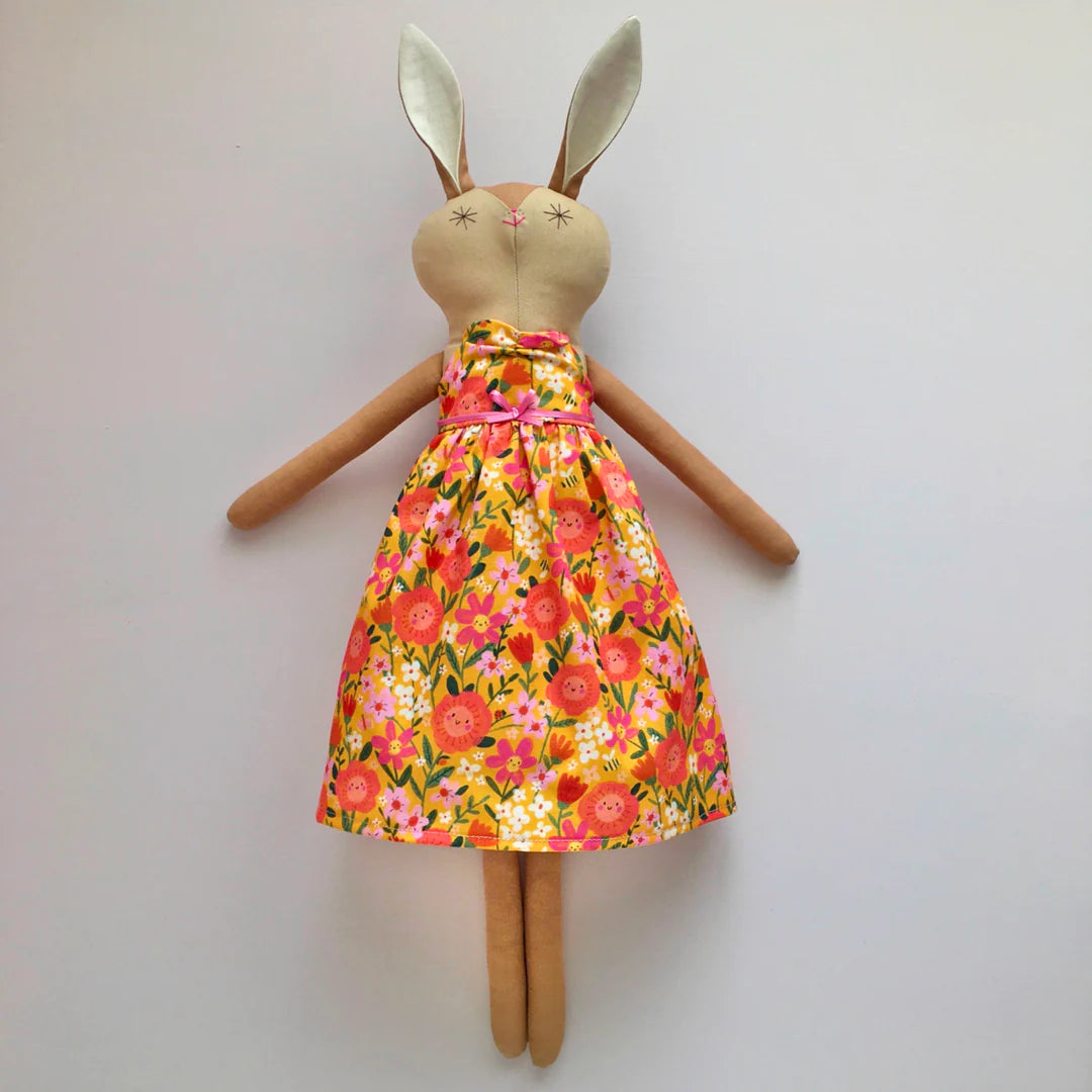 Bea - Handmade rabbit doll - The Bristol Artisan Handmade Sustainable Gifts and Homewares.