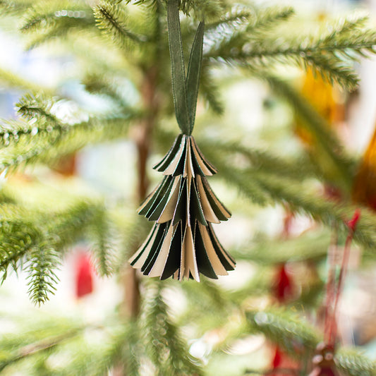 Paper Tree Christmas Tree Decoration - THE BRISTOL ARTISAN