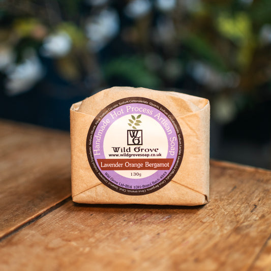 Handmade Lavender & Orange & Bergamot Hot Process Soap