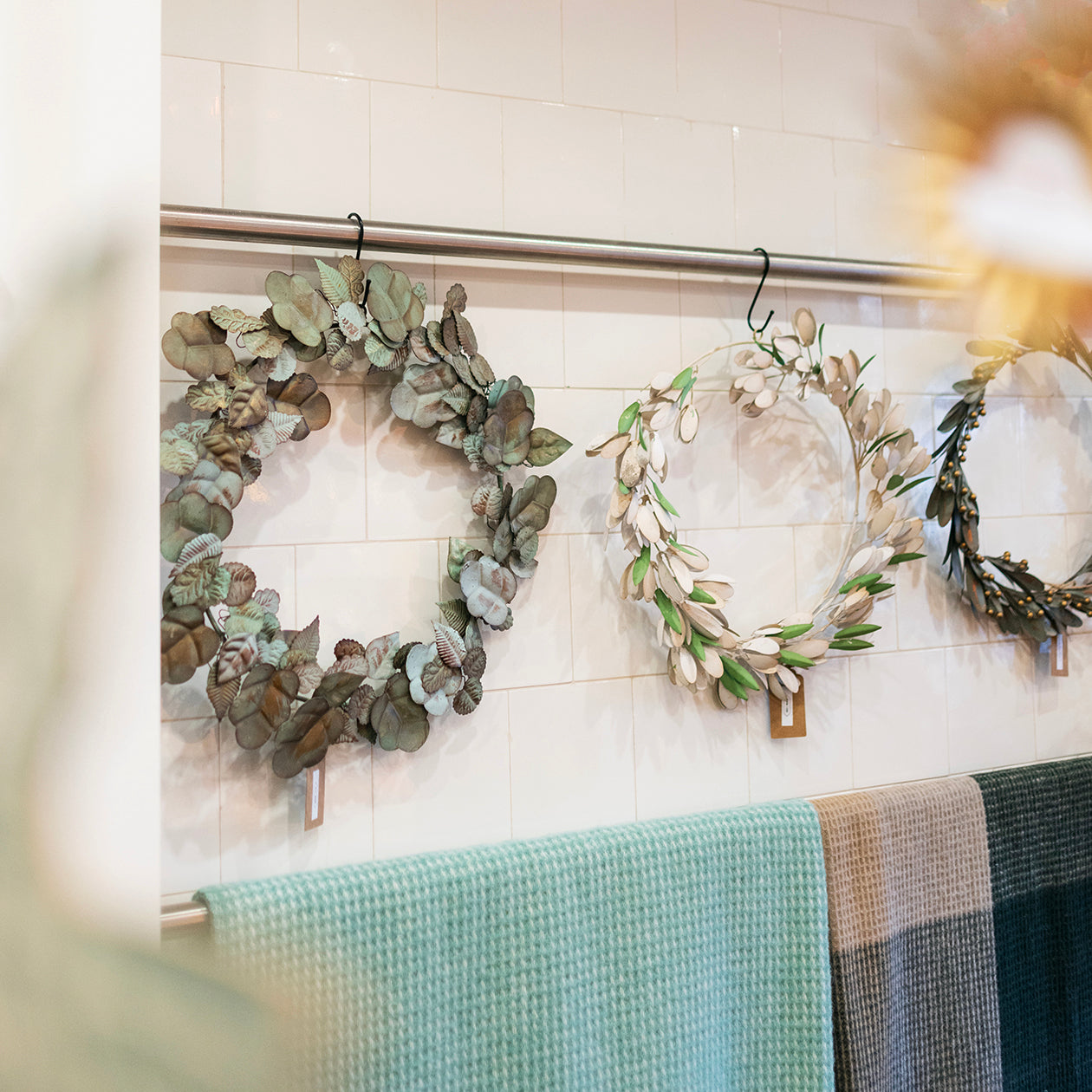 Watercolour Metal Wreath - THE BRISTOL ARTISAN