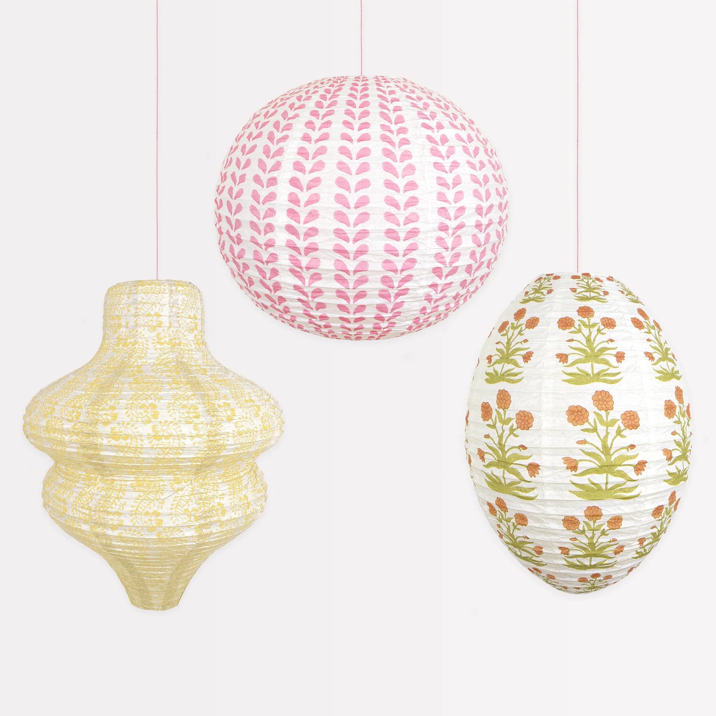 Molly Mahon Set of Three Paper Lantern decorations - THE BRISTOL ARTISAN