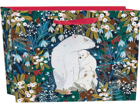 Polar Bear Gift Bag, Large - THE BRISTOL ARTISAN