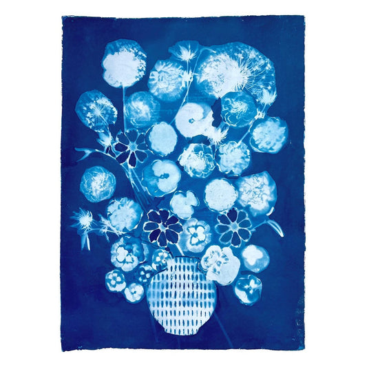 Blue series Vase 4, Giclee Print (A2 size) - THE BRISTOL ARTISAN