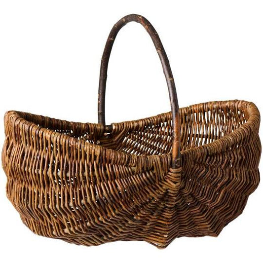 Oval Unpeeled Willow basket - THE BRISTOL ARTISAN