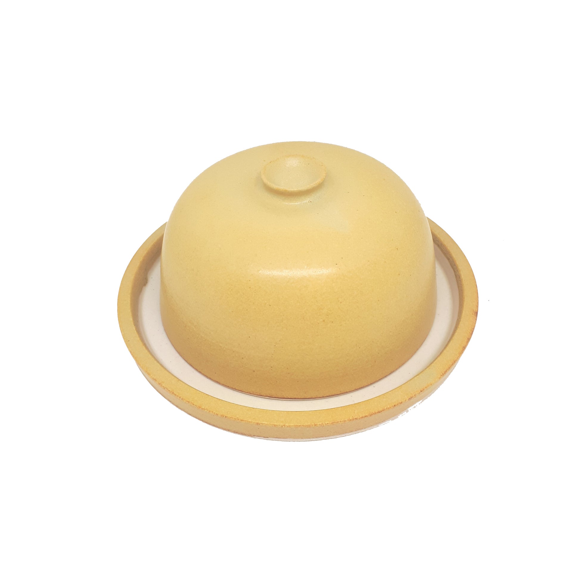 Ceramic Butter Dish in Sunshine Yellow - The Bristol Artisan Handmade Sustainable Gifts and Homewares.