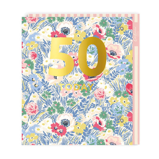 50 Today Birthday Card - THE BRISTOL ARTISAN