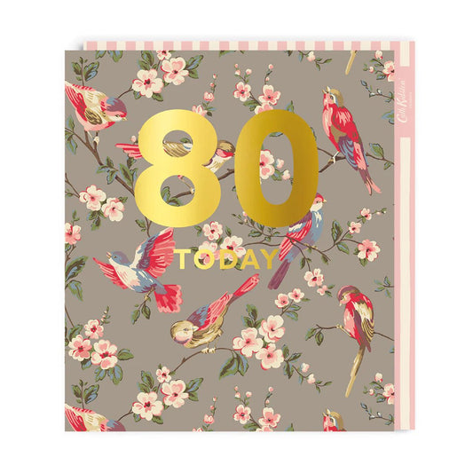 80 Today Birthday Card - THE BRISTOL ARTISAN