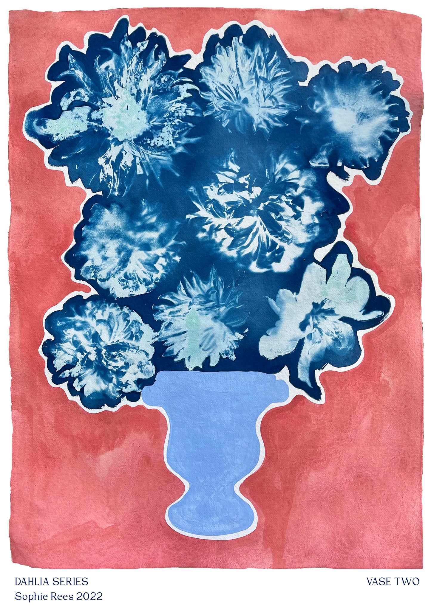 Dahlia series / vase 02 Giclee Print - THE BRISTOL ARTISAN