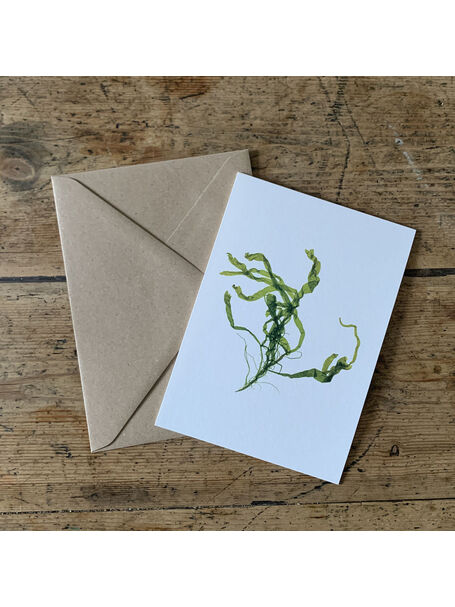Hand pressed Gut Weed card - The Bristol Artisan Handmade Sustainable Gifts and Homewares.