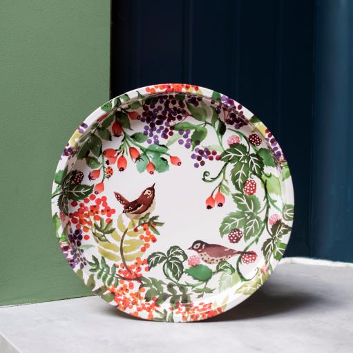 Hedgerow Round Tin Tray - The Bristol Artisan Handmade Sustainable Gifts and Homewares.